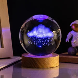 3D Crystal Ball -Rain Cloud