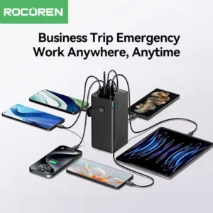 Rocoren 50,000mAh Fast Charging Power Bank with Flashlight