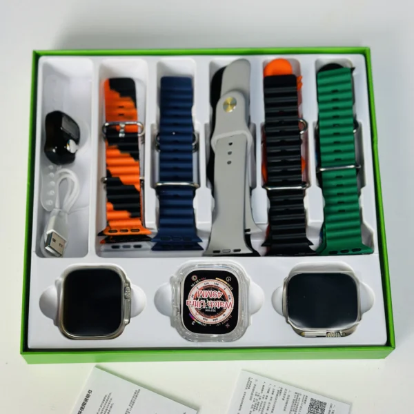 Y70 Ultra Couple Smartwatch With 13 Straps + Digital Tazbi