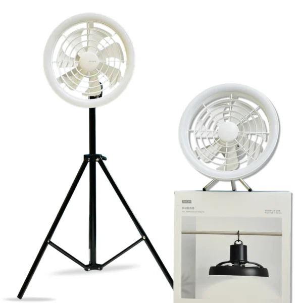 JISULIFE FA17 Rechargeable Fan with LED Ceiling Fan